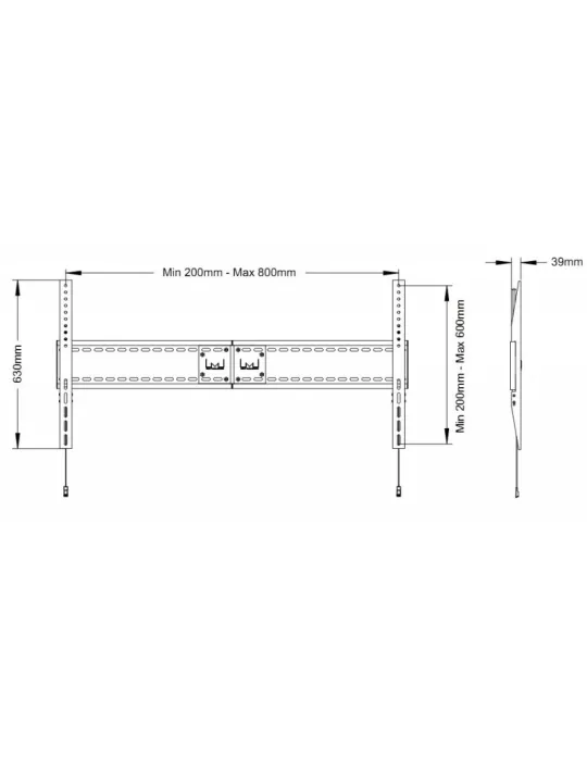 MULTIBRACKETS 1091 Wallmount Multibrackets SD MAX 800x600 REF  MULTIBRACKETS MUL1091 | MusicGoodDeal
