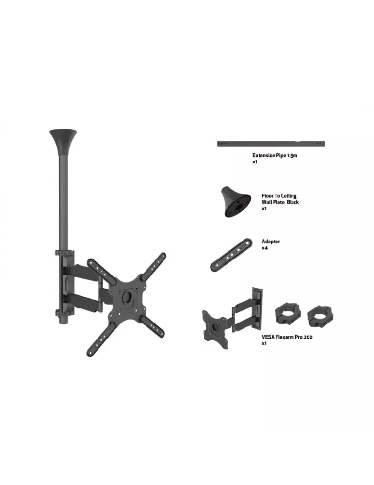 MULTIBRACKETS 6423 Support plafond Multibrackets MBC1F Ceiling Mount Pro - écran 17"-42" VESA Max 400x400