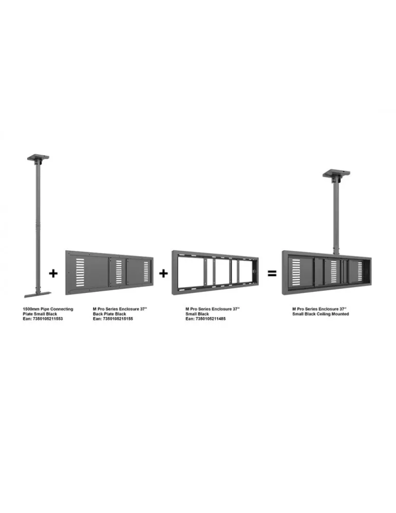 MULTIBRACKETS 1485 Caisson Multibrackets Enclosure Small Black - screen SAMSUNG 37  SH37R MULTIBRACKETS MUL1485 | MusicGoodDea