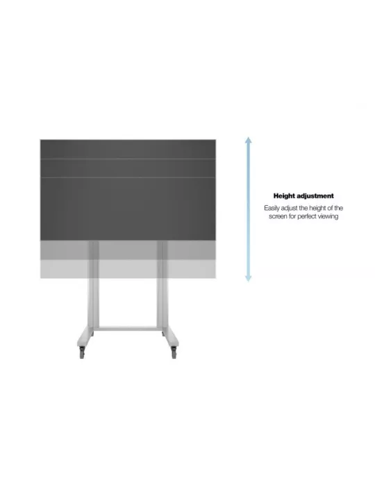 MULTIBRACKETS 2746 Support mobile Multibrackets Display Stand 210 Dual Pillar Wheelbase Silver - écran 70"-110" VESA Max 800x60