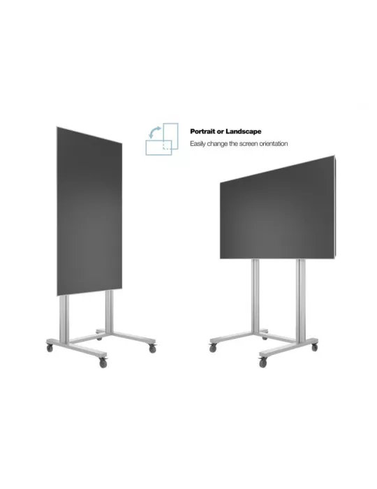 MULTIBRACKETS 2746 Support mobile Multibrackets Display Stand 210 Dual Pillar Wheelbase Silver - écran 70"-110" VESA Max 800x60