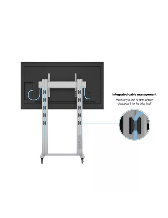 MULTIBRACKETS 2746 Support mobile Multibrackets Display Stand 210 Dual Pillar Wheelbase Silver - écran 70"-110" VESA Max 800x60
