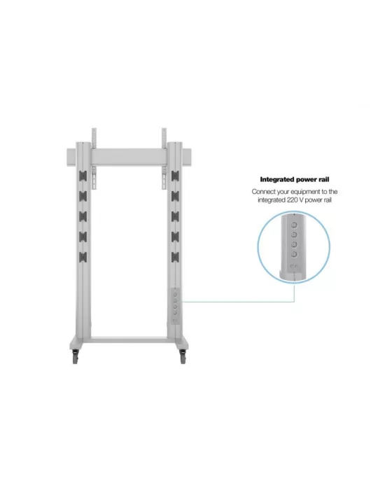 MULTIBRACKETS 2746 Soporte móvil Multibrackets Display Stand 210 Dual Pillar Wheelbase Silver - pantalla 70 -110  VESA Max 800