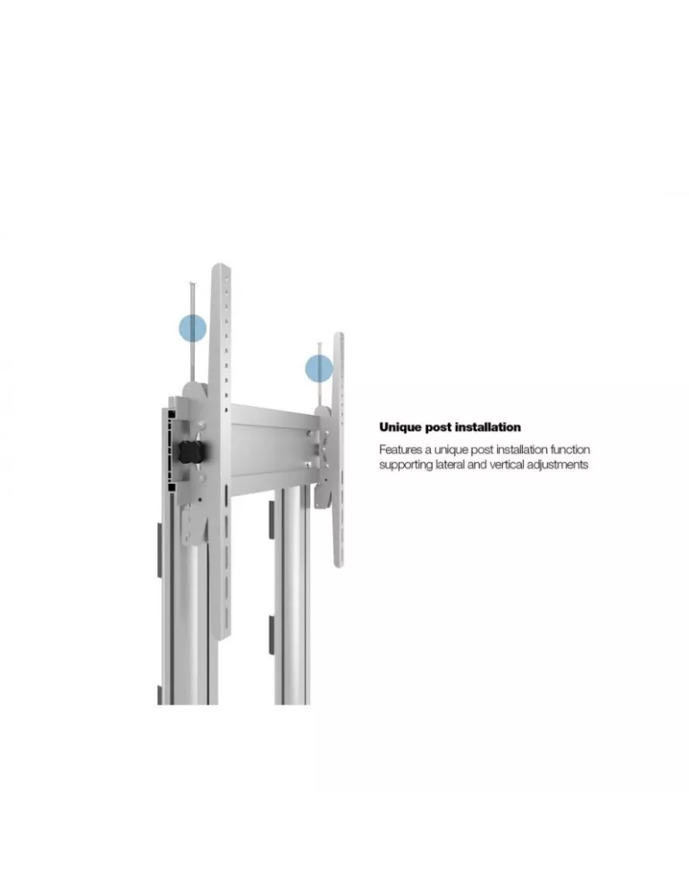 MULTIBRACKETS 2746 Support mobile Multibrackets Display Stand 210 Dual Pillar Wheelbase Silver - écran 70"-110" VESA Max 800x60