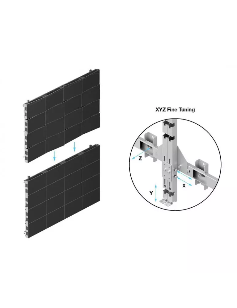 MULTIBRACKETS 1980 Soporte mural para cuadros LG LED WALL 12X12 LG LAS0XXDBn-F - Pantalla 325 MULTIBRACKETS MUL1980 | MusicGoo