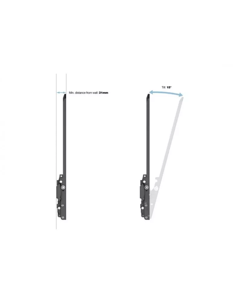 MULTIBRACKETS 0995 Soporte de pared universal inclinable Multibrackets Air Large para pantallas LCD de 40 - 85  - Peso 70 kg M