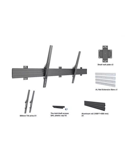 MULTIBRACKETS 3298 Tilting wall mount Customise LG Multibrackets Wallmount Pro LG 110UM5J compatible 77 -110  VESA Max 1600x60