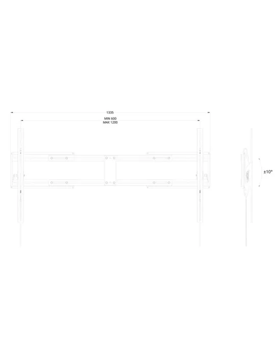 MULTIBRACKETS 8447 Multibrackets Wallmount Tilt X-LARGE 1200x800 REF  MULTIBRACKETS MUL8447 | MusicGoodDeal