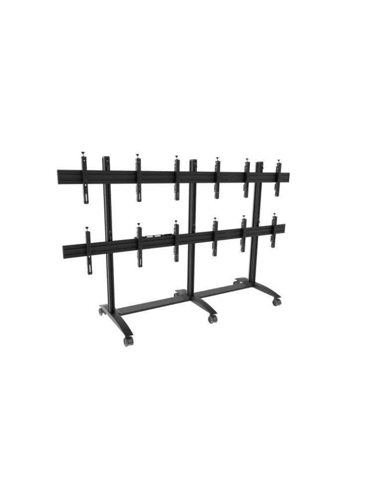 EDBAK VWTA3257L Mobile stand on castors VWTA3257-L (landscape) 6 screens 50  - 57   EDBAK EDBVWTA3257L | MusicGoodDeal