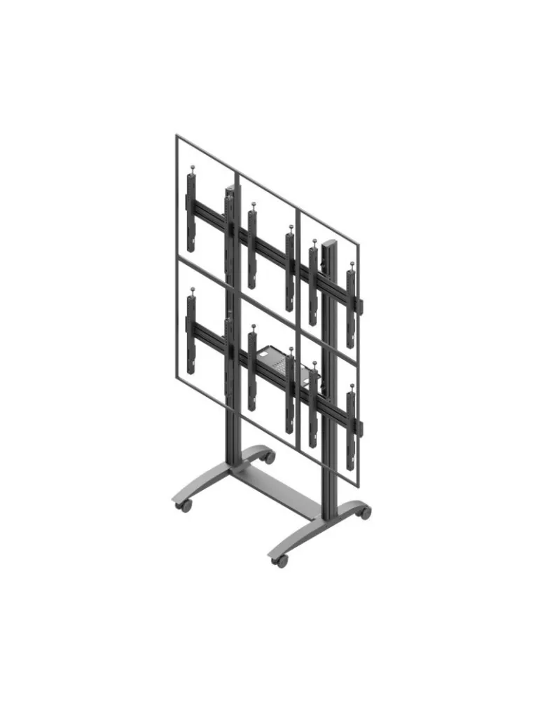 EDBAK VWTA3257P Mobile stand on castors VWTA3257-P (Portrait) 6 screens 50  - 57   EDBAK EDBVWTA3257P | MusicGoodDeal