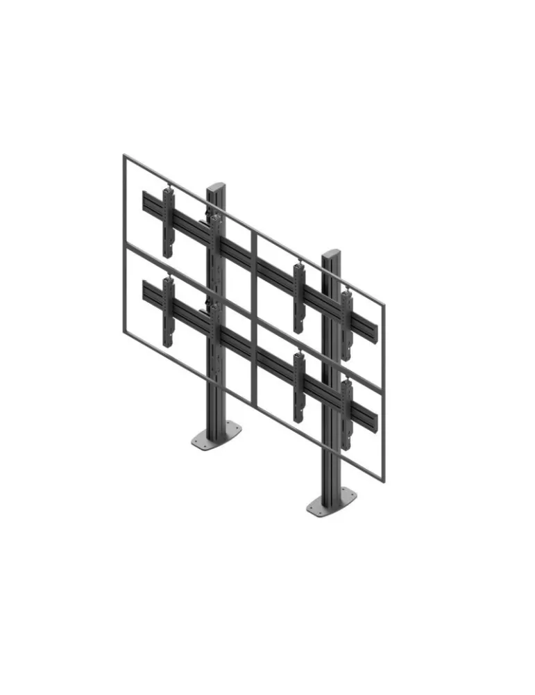EDBAK VWSA2257L Support sol videowall  VWSA2257-L (Paysage) ecran 50''- 57''