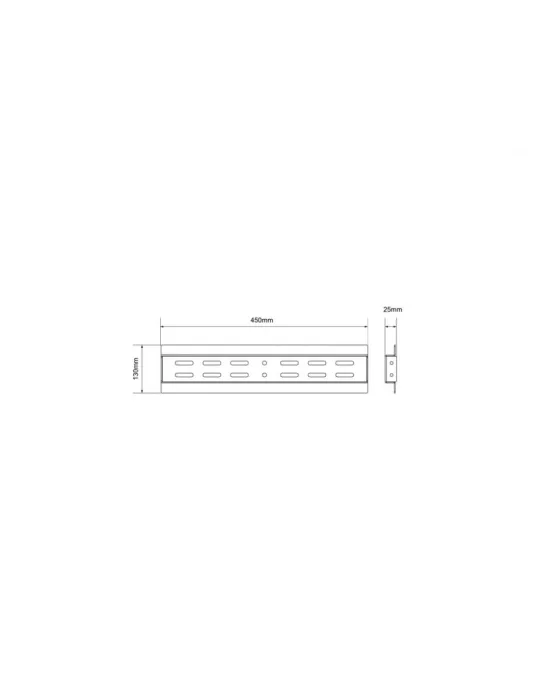 MULTIRACKETS 0537 Multibrackets Vídeo público Raíl de montaje en pared 450 mm MULTIBRACKETS MUL0537 | MusicGoodDeal