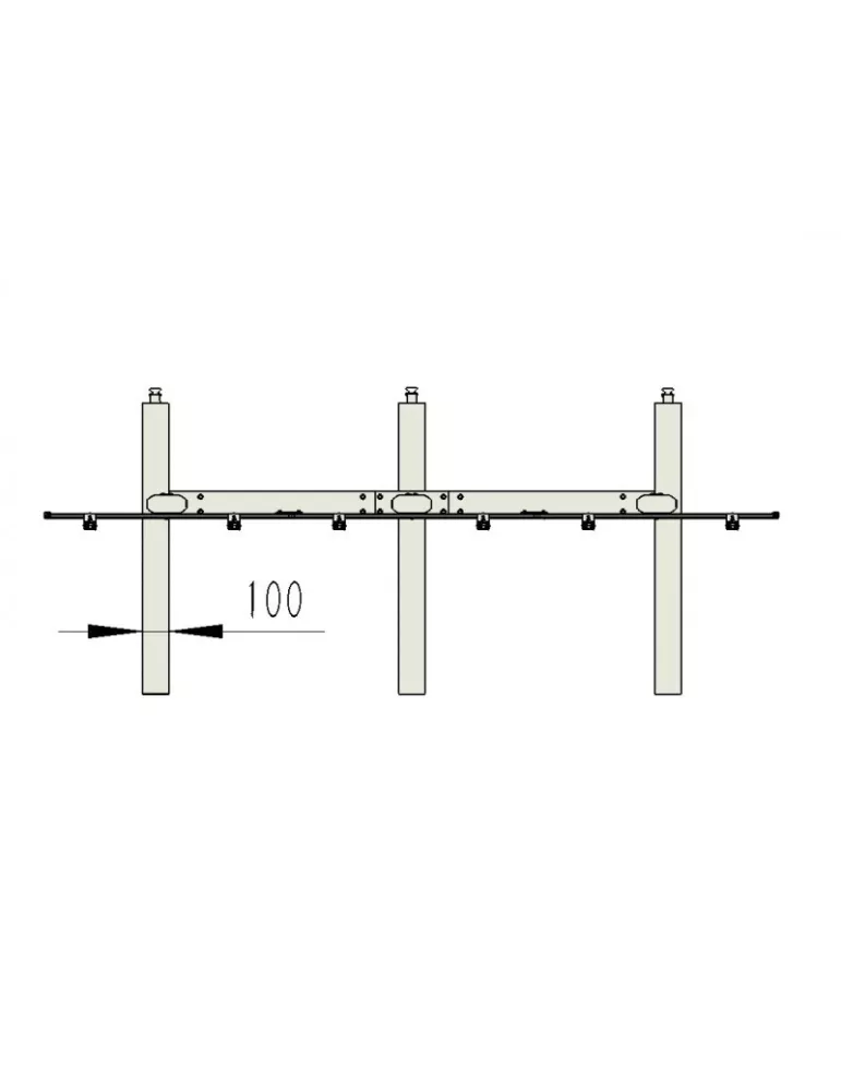 MULTIBRACKETS 9727 Public videowall stand 6 screens 40-55   Ref  MULTIBRACKETS MUL9727 | MusicGoodDeal