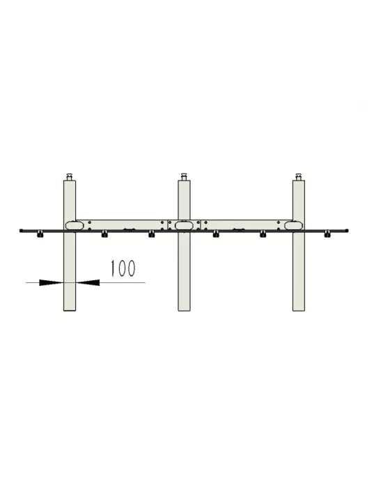 MULTIBRACKETS 9727 Soporte videowall público 6 pantallas 40-55   Ref  MULTIBRACKETS MUL9727 | MusicGoodDeal