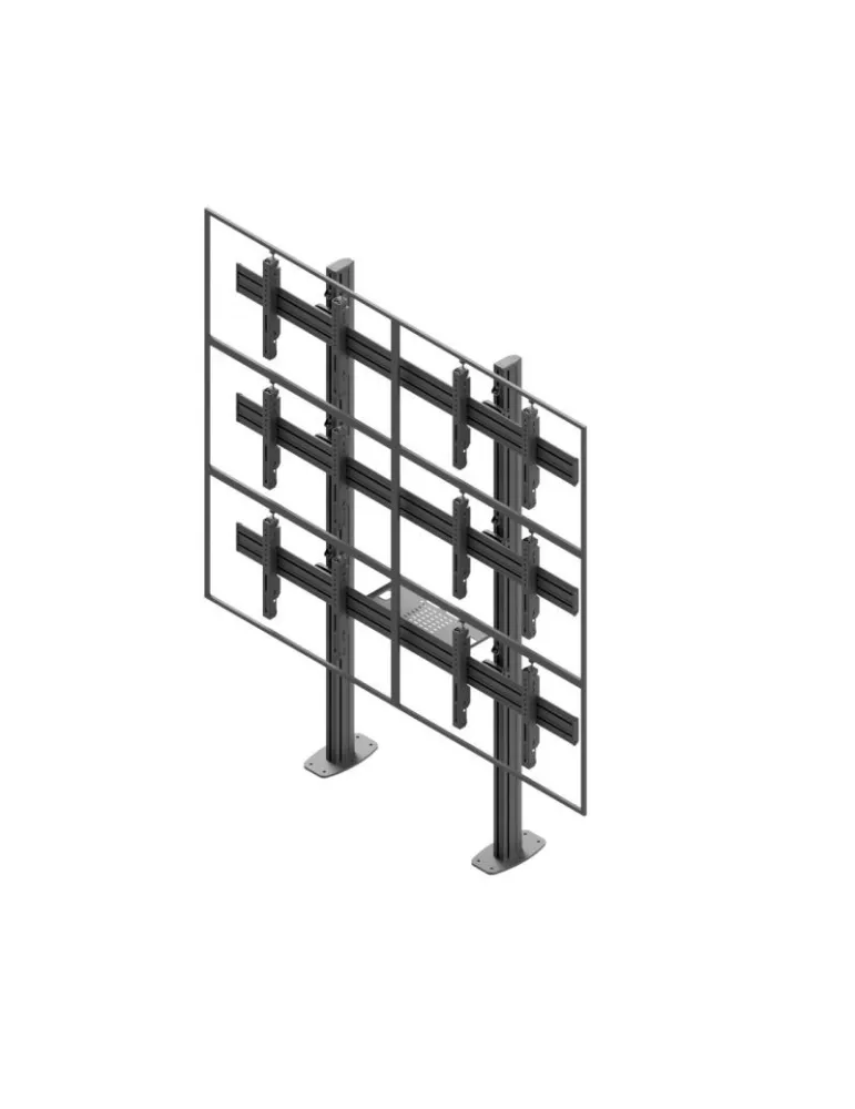 EDBAK VWSA2357L Support sol videowall  VWSA2357-L (Paysage) 6 écrans 50''- 57''