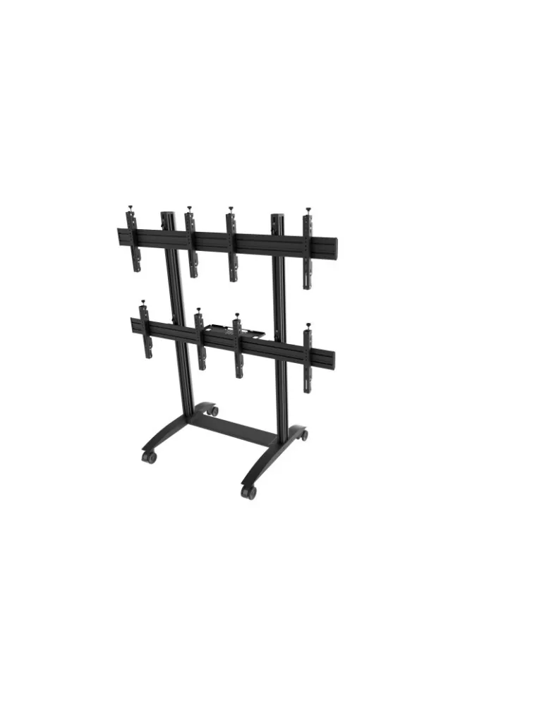 EDBAK VWTA2247L Mobile stand on castors VWTA2247-L (Landscape) 4 screens 42  - 49   EDBAK EDBVWTA2247L | MusicGoodDeal