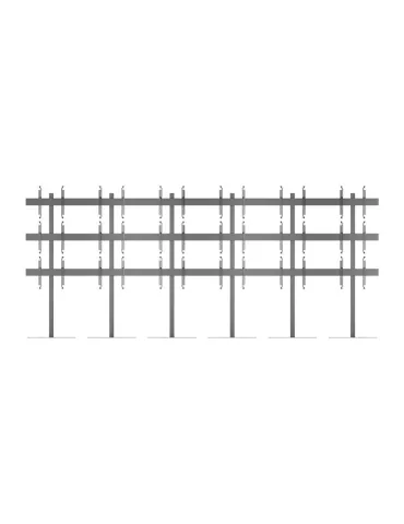 MULTIBRACKETS 6824 Soporte fijo Multibrackets Soporte de pared para vídeo MBF6x3U - 18 pantallas 43  - 65  VESA Máx 400x400 MU 2
