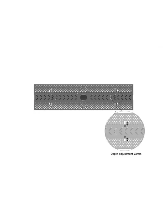 MULTIBRACKETS 3953 Caisson double Multibrackets Enclosure 50" Medium B2B Black - VESA Max 600x400