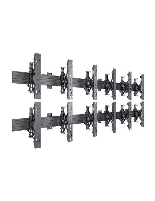 MULTIBRACKETS 5006 Multisoportes de pared Wallmount Pro MBW3X2U Push In Pop Out Negro - 6 pantallas 32 -65  VESA Max 600x400 M