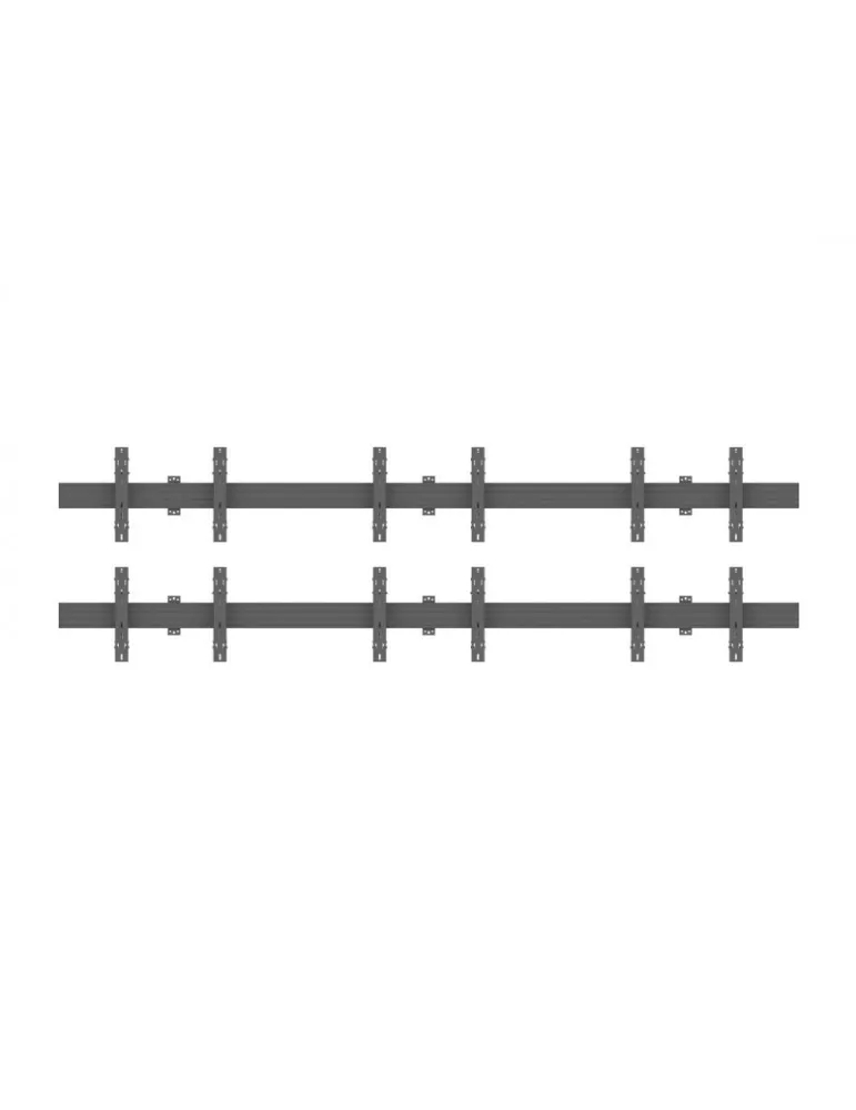 MULTIBRACKETS 5006 Multisoportes de pared Wallmount Pro MBW3X2U Push In Pop Out Negro - 6 pantallas 32 -65  VESA Max 600x400 M