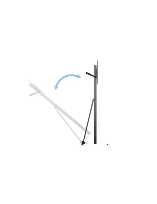 MULTIBRACKETS 0215 Support sur pied inclinable  M Tilt & Roll Floorstand Plus