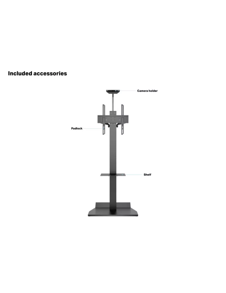 MULTIBRACKETS 0215 Support sur pied inclinable  M Tilt & Roll Floorstand Plus