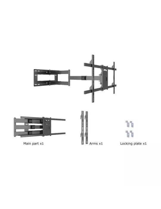 6539 Support mural articulé Multibrackets Long Reach Arm 1010mm Réf :