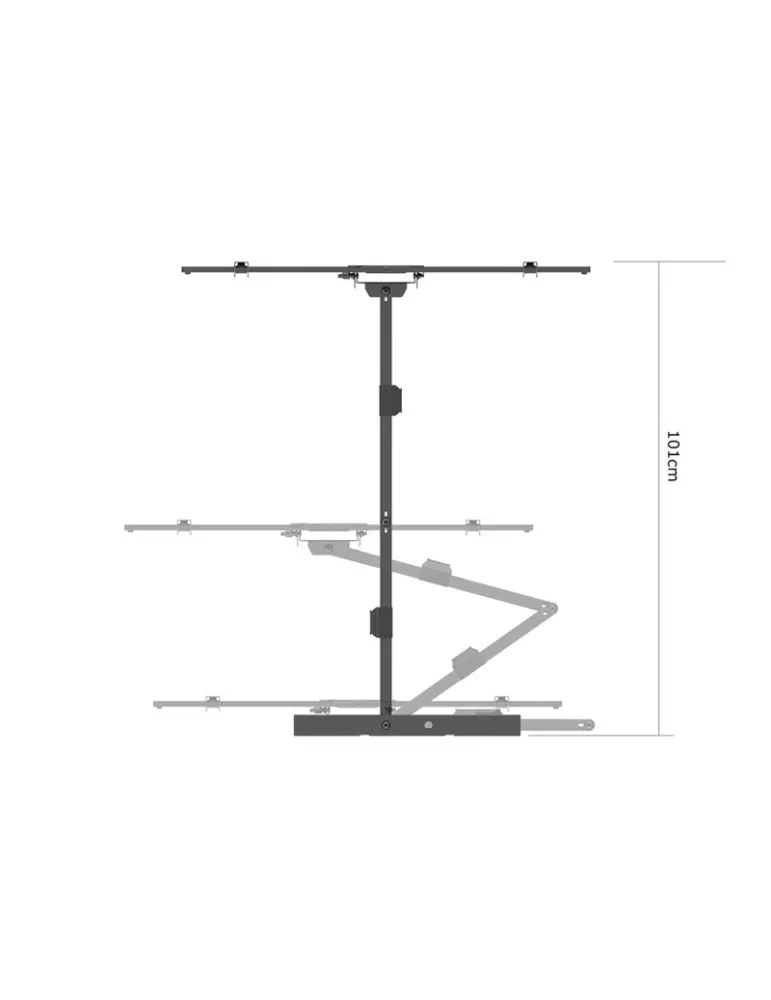 6539 Multibrackets Long Reach Arm 1010mm Ref   null MUL6539 | MusicGoodDeal