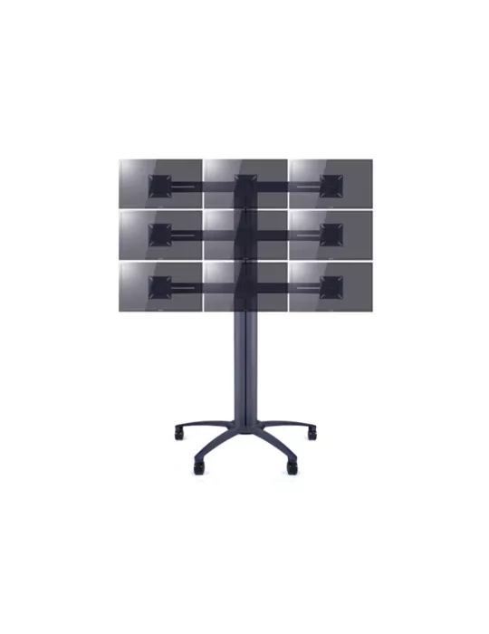 MULTIBRACKETS 6382 Support écran Multibrackets Public Display Stand Triple Screen Mount - 3 écrans 10"-24" VESA Max 100x100