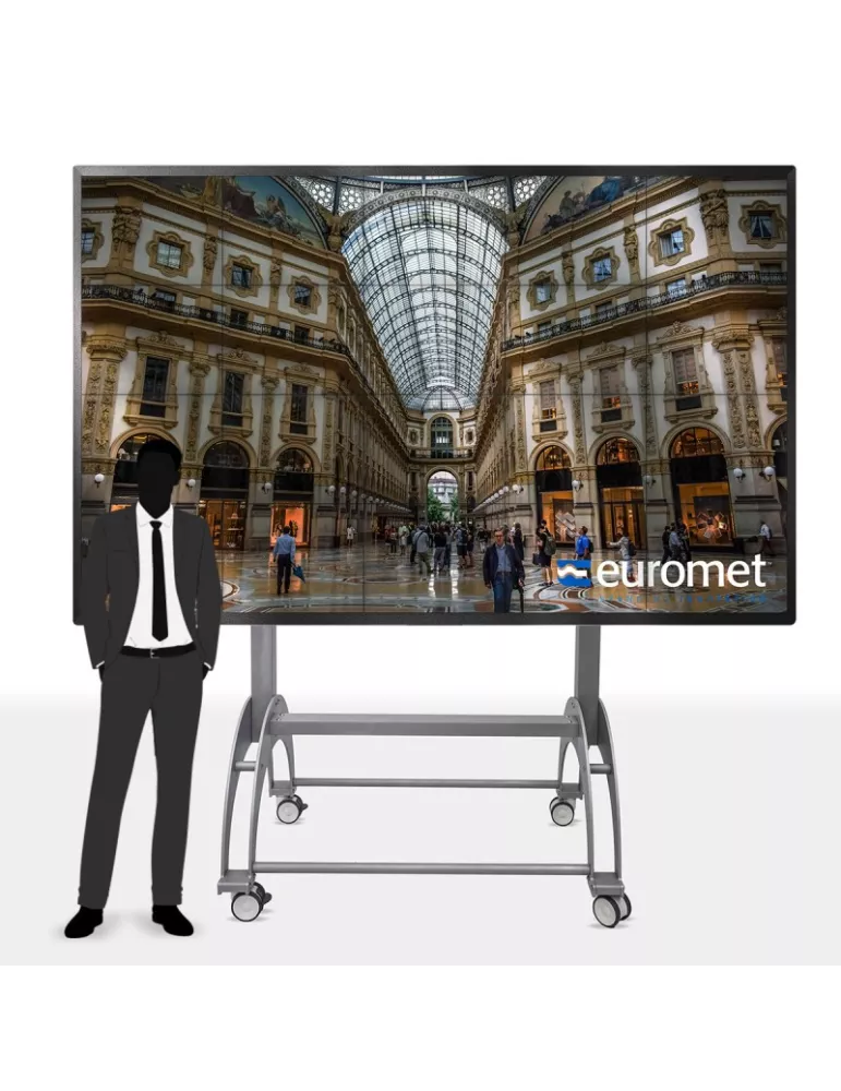 EUROMET 18916 Mobiler Ständer Euromet VOLTA PREMIUM VESA 800x400 Gewicht 200 kg max. EUROMET EUR18916 | MusicGoodDeal