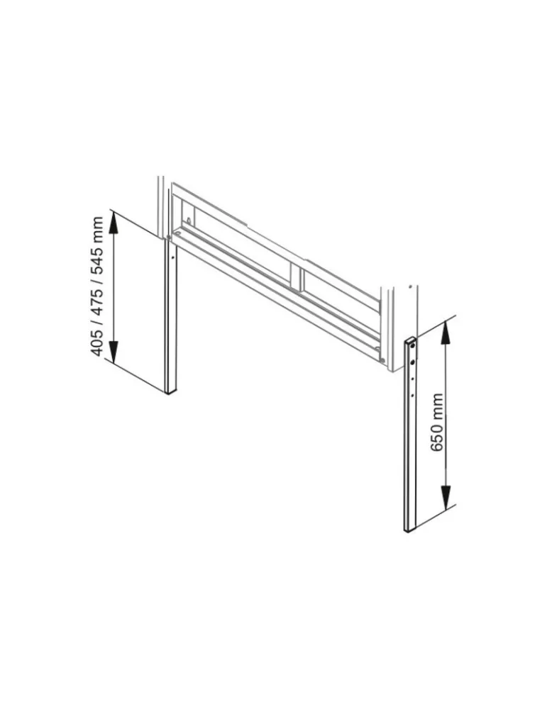 MULTIBRACKETS 1244 Kit de barres d'extension Multibrackets Leg Extensions Motorized Mount HD