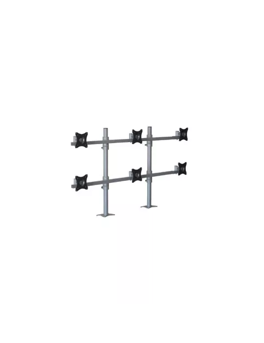 EDBAK SV16SB Support de table rotatif  SV16S (Argent) 6 écrans 19" - 27"