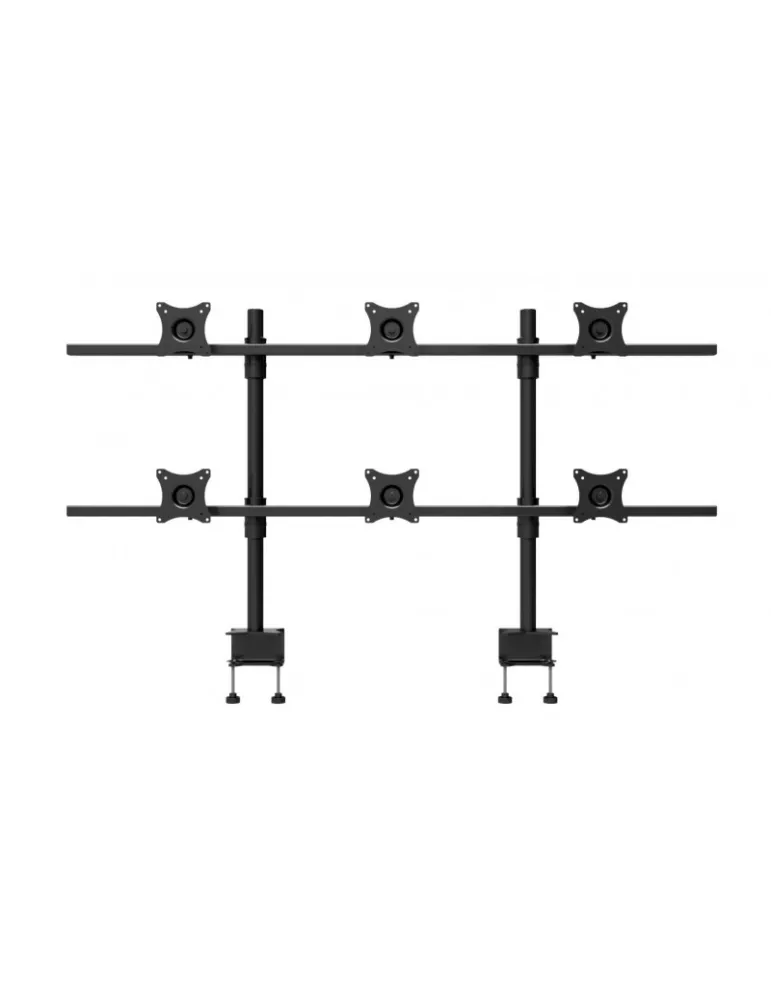 EDBAK SV16SB Soporte de mesa giratorio SV16S (Plata) 6 pantallas 19  - 27 EDBAK EDBSV16SB | MusicGoodDeal
