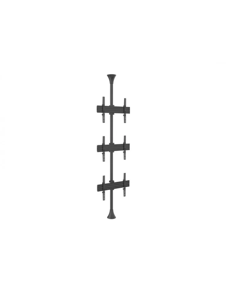 MULTIBRACKETS 3644 Soporte sol plafond Multibrackets Soporte de suelo a techo Pro MBFC3U - 3 pantallas 40 -65  VESA Max 600x40