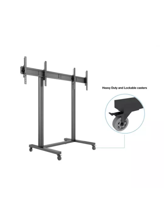 MULTIBRACKETS 3019 Soporte móvil Multibrackets Public Display Stand 210 Dual Negro REF MULTIBRACKETS MUL3019 | MusicGoodDeal
