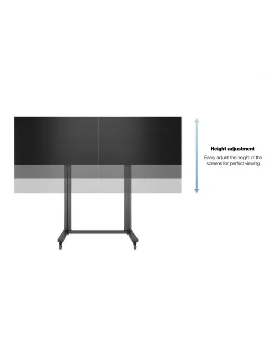 MULTIBRACKETS 3019 Support mobile Multibrackets Public Display Stand 210 Dual Black REF