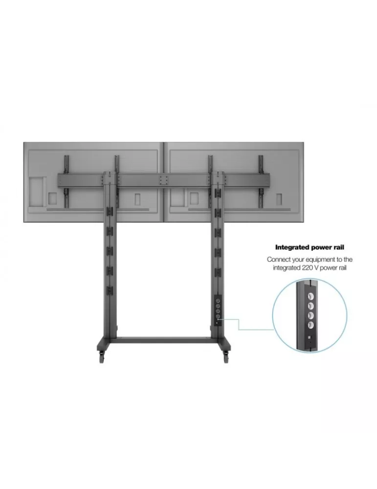 MULTIBRACKETS 3019 Soporte móvil Multibrackets Public Display Stand 210 Dual Negro REF MULTIBRACKETS MUL3019 | MusicGoodDeal