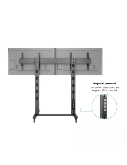 MULTIBRACKETS 3019 Soporte móvil Multibrackets Public Display Stand 210 Dual Negro REF MULTIBRACKETS MUL3019 | MusicGoodDeal