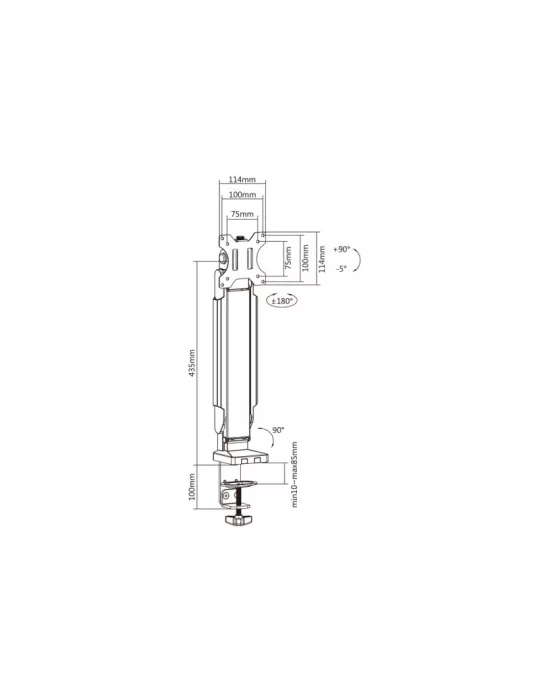 MULTIBRACKETS 9974 Articulated table stand Multibrackets Deskmount Slim Basic Single REF MULTIBRACKETS MUL9974 | MusicGoodDeal