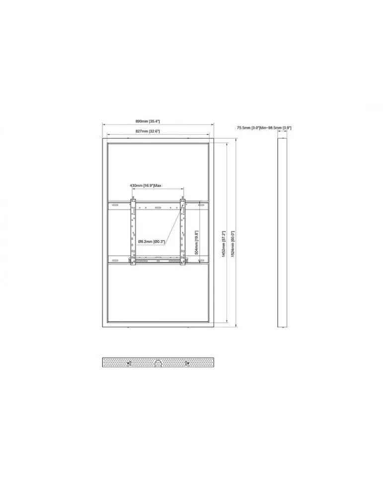 MULTIBRACKETS 1225 Secure wall-mounted frame Multibrackets PRO Series Enclosure 65   REF  MULTIBRACKETS MUL1225 | MusicGoodDea