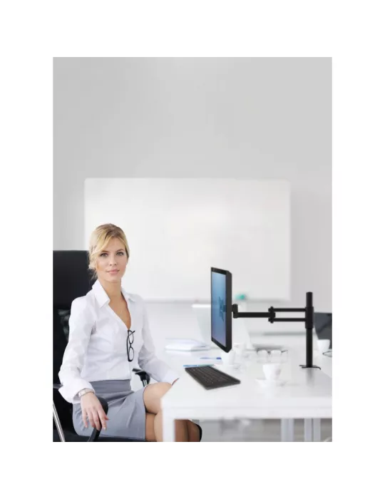 EDBAK SV04CB Support de table articulé  SV04 (Noir) Ecran 19" - 27"