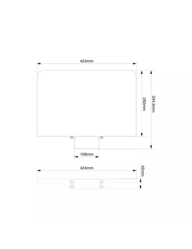 MULTIBRACKETS 2388 Etagère inclinable Multibrackets Tilt & Roll Codec Shelf