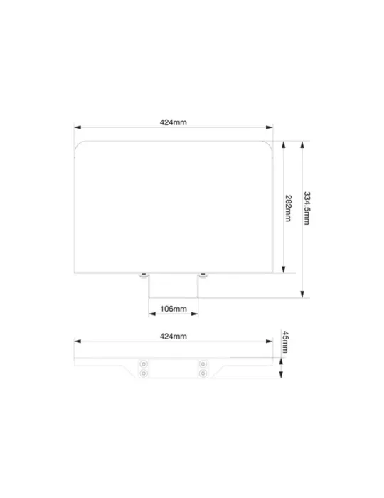 MULTIBRACKETS 2388 Etagère inclinable Multibrackets Tilt & Roll Codec Shelf