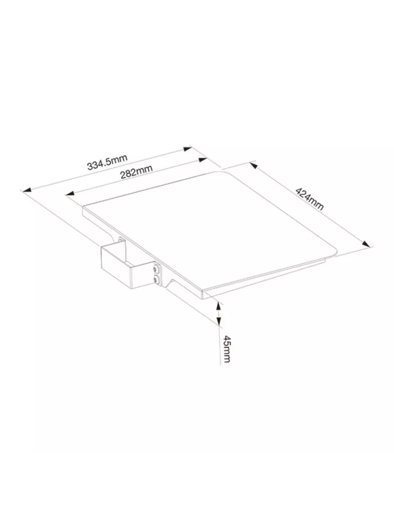 MULTIBRACKETS 2388 Etagère inclinable Multibrackets Tilt & Roll Codec Shelf