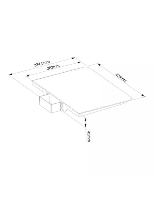 MULTIBRACKETS 2388 Etagère inclinable Multibrackets Tilt & Roll Codec Shelf