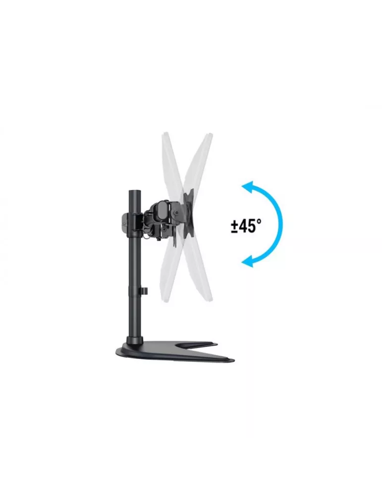 MULTIBRACKETS 3330 Neigbarer Tischständer Multibrackets Deskstand Basic Dual - 2 Bildschirme 15 -27  VESA Max 100x100 MULTIBRA