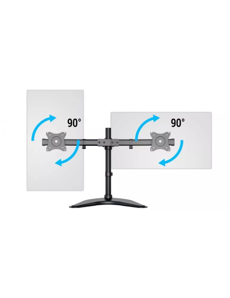 MULTIBRACKETS 3330 Support de table inclinable Multibrackets Deskstand Basic Dual - 2 écrans 15"-27" VESA Max 100x100