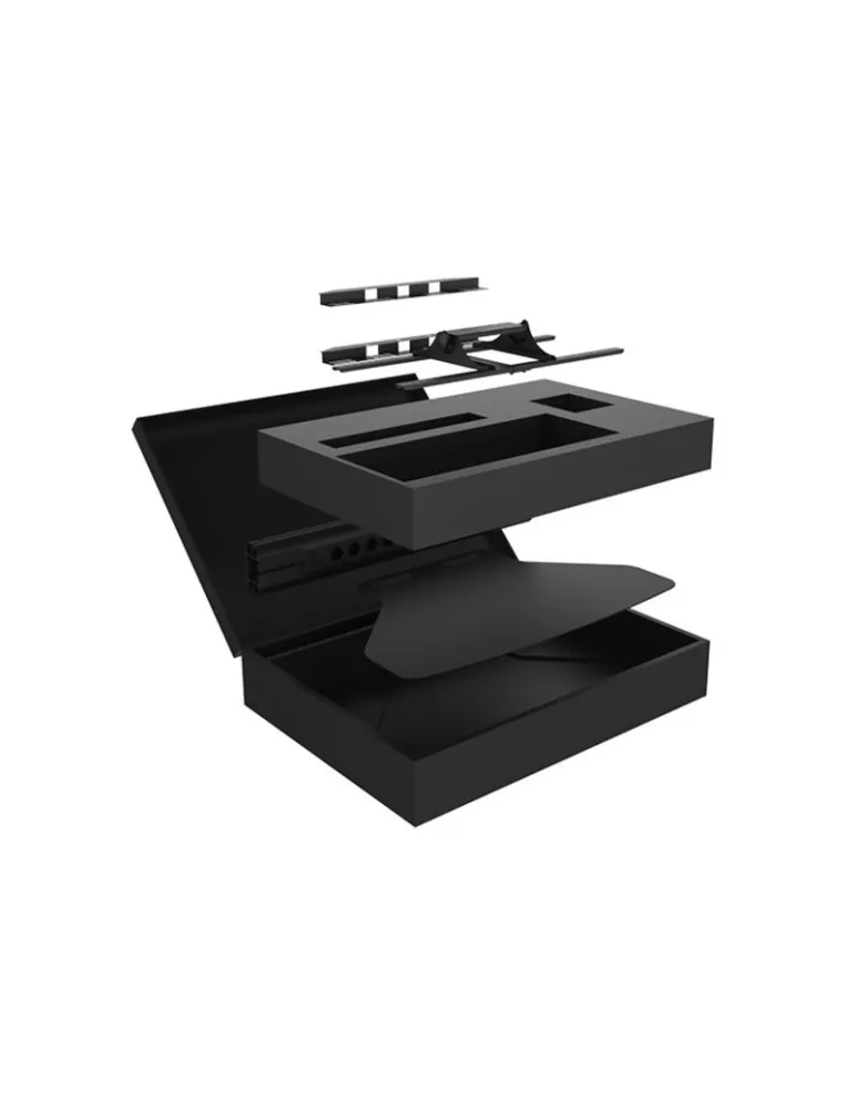 MULTIBRACKETS 1077 Support écran avec flight case Multibrackets Public Display Stand 110 Tilt & Table - écran 32"-55" VESA Max 