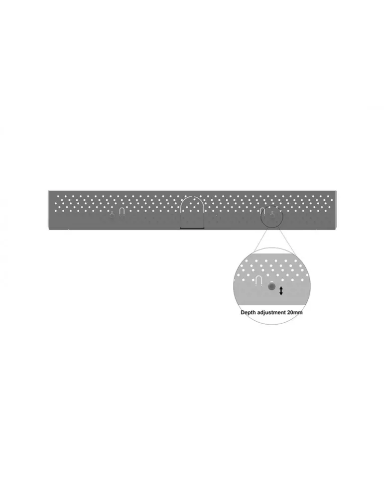 MULTIBRACKETS 3670 Caisson avec elingues Multibrackets Enclosure Wire Small Black - écran 43''