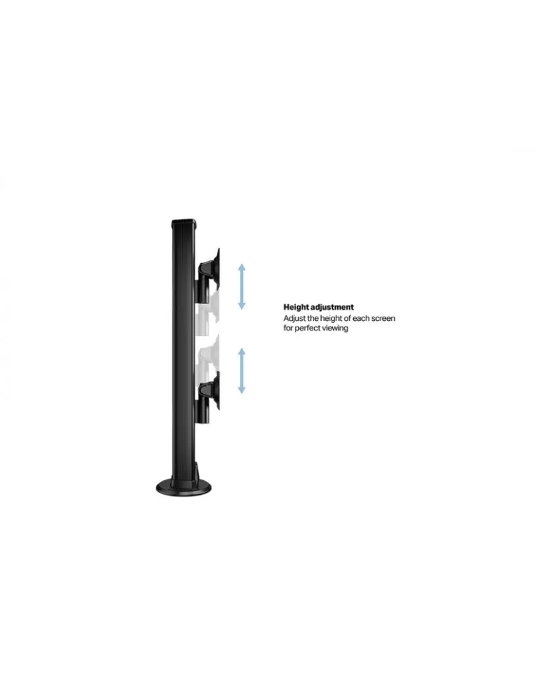 MULTIBRACKETS 8621 Support de table rotatif Multibrackets Grommet Base HD - 2 écran 32"-50" VESA Max 100x100